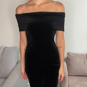 BCBGeneration Black Velvet Cocktail Dress